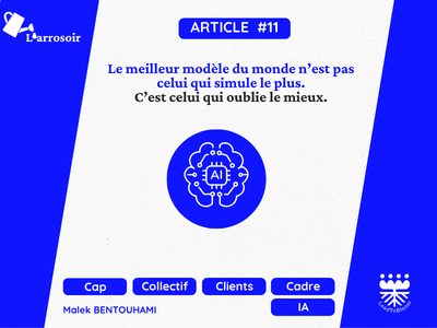 Le meilleur modèle du monde n&rsquo;est pas celui qui simule le plus. C&rsquo;est celui qui oublie le mieux.